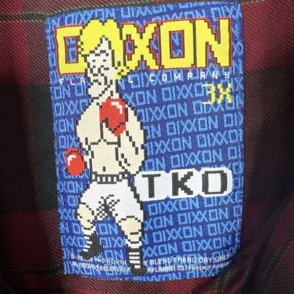 Dixxon TKO Flannel – Mike Tyson Punch-Out Collab – Men’s 3XL - Picture 6 of 15